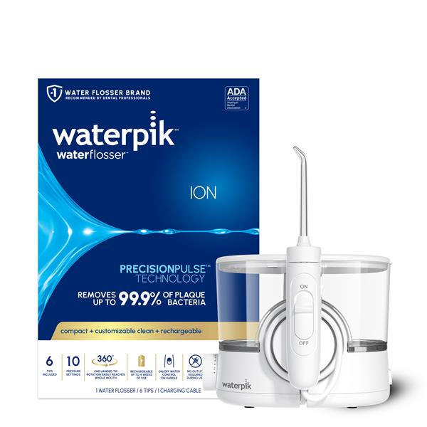 Alternative view of ION Cordless Water Flosser – White (WF-11W020-1)
