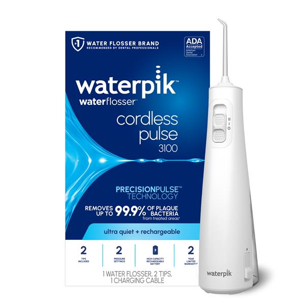 Alternative view of White Cordless Pulse 3100 Water Flosser – White (WF-20CD010)
