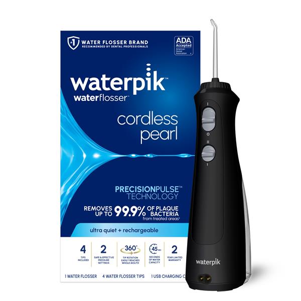 Alternative view of Black Cordless Pearl Water Flosser – Black (WF-13CD012)