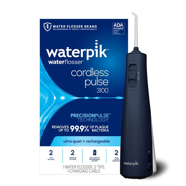 Alternative view of Blue Cordless Pulse 3100 Water Flosser – Blue (WF-20CD013)