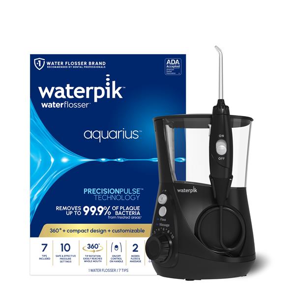 Alternative view of Black Aquarius™ Water Flosser – Black (WP-662)