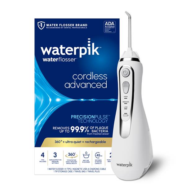 Alternative view of White Cordless Advanced 2.0 Water Flosser – White (WP-580)