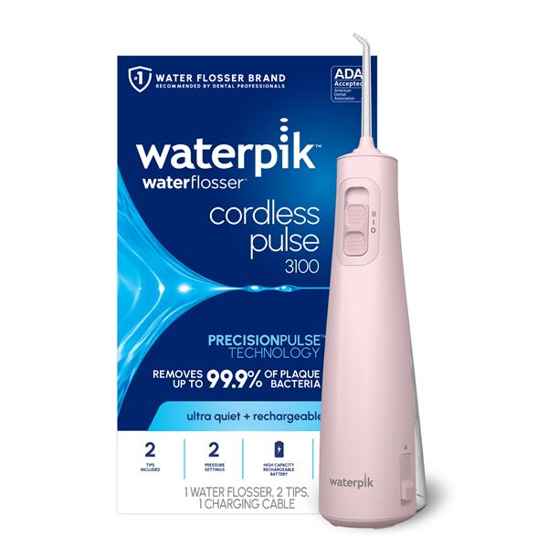 Alternative view of Pink Cordless Pulse 3100 Water Flosser – Blush Pink (WF-20CD014)
