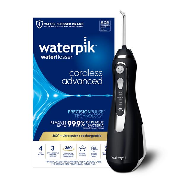 Alternative view of Black Cordless Advanced 2.0 Water Flosser – Black (WP-582)