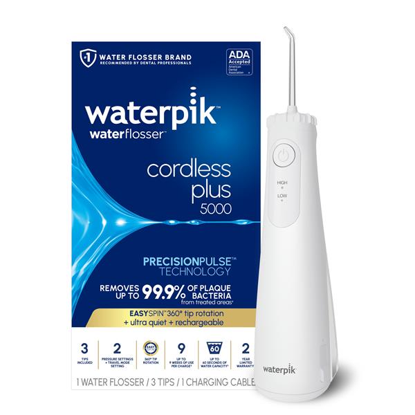 Alternative view of White Cordless Plus 5000 Water Flosser – White (WF-26W010)