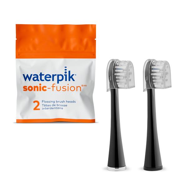 Waterpik™ Sonic-Fusion™ Compact Replacement Flossing Brush Heads - Black – Black (SFRB-2EB)