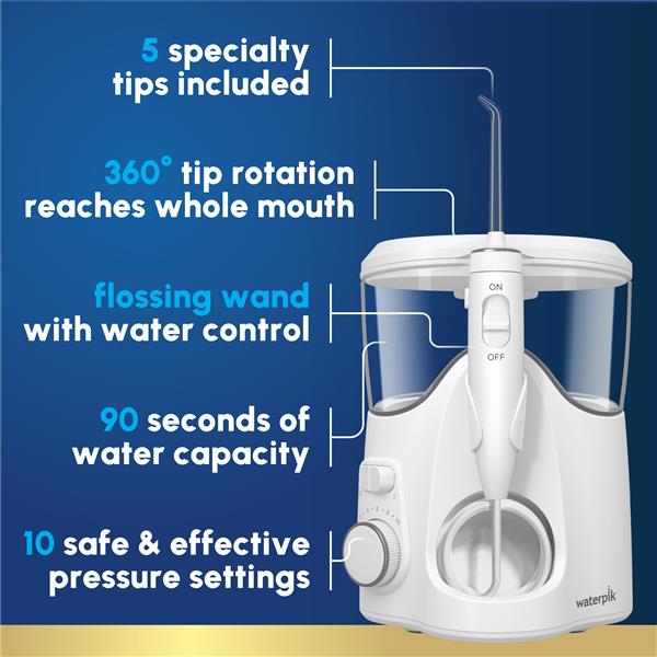 Alternative view of White Ultra Plus Water Flosser – White (WF-150)